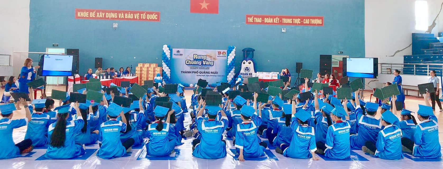 Thành phố Quảng Ngãi tổ chức Hội thi Rung chuông vàng Olympic Tiếng Anh thành phố Quảng Ngãi năm 2021