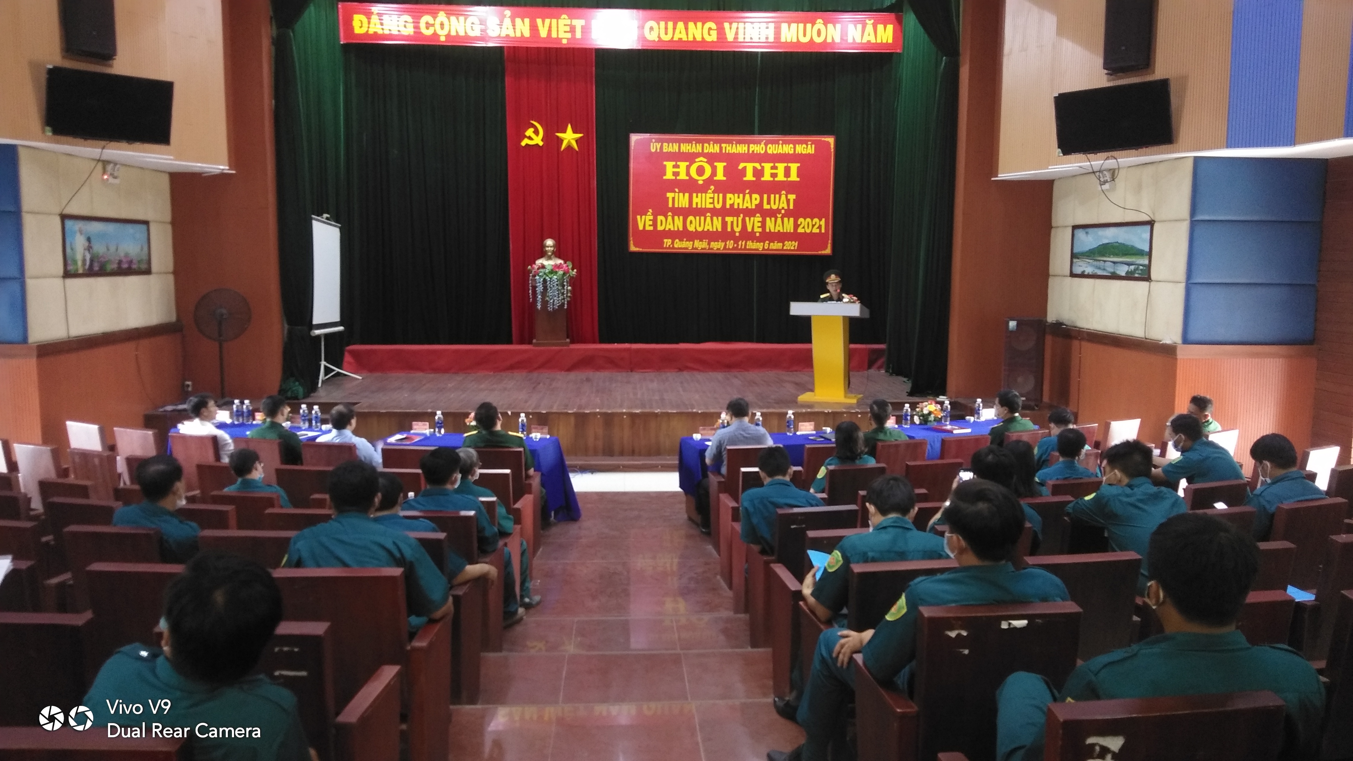 UBND thành phố Quảng Ngãi tổ chức Hội thi tìm hiểu pháp luật về Dân quân tự vệ năm 2021