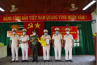 Thành phố Quảng Ngãi: Công bố quyết định về tổ chức và nhân sự Công an xã chính quy