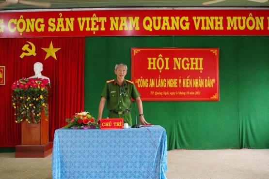 Công an thành phố Quảng Ngãi lắng nghe ý kiến Nhân dân