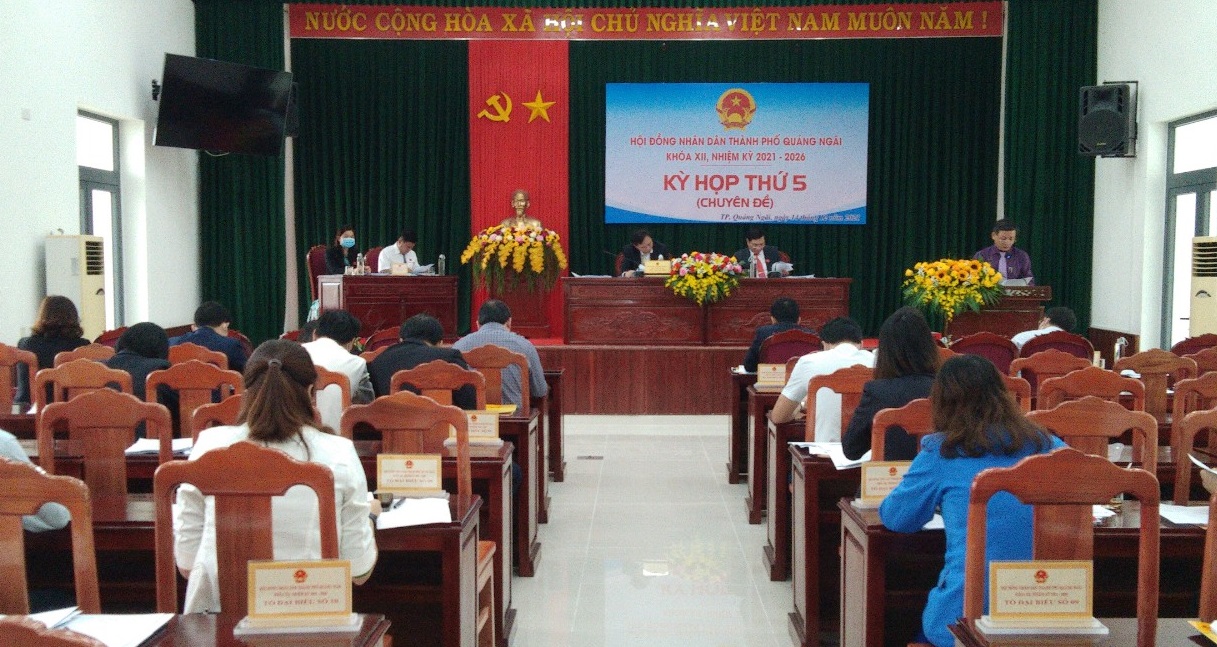 HĐND thành phố Quảng Ngãi khóa XII tổ chức kỳ họp thứ 5