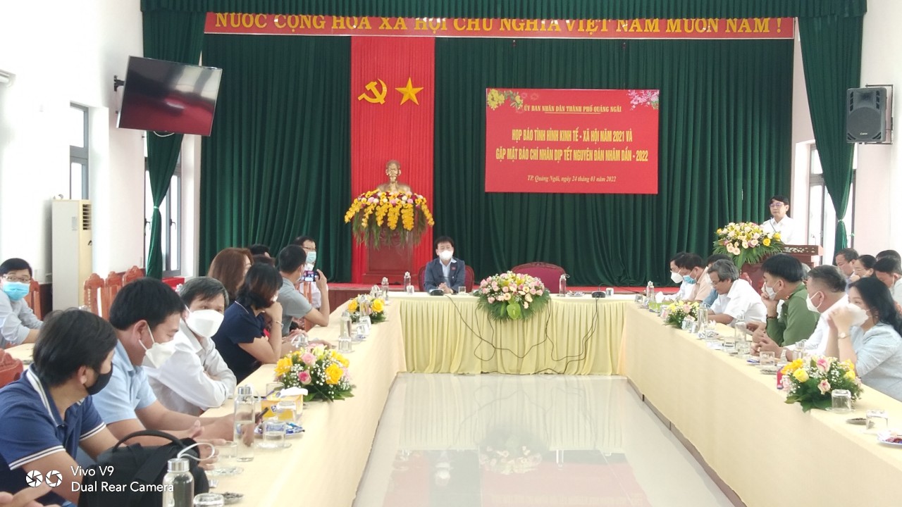 Thành phố Quảng Ngãi gặp mặt cơ quan báo chí nhân dịp đón Xuân Nhâm Dần 2022