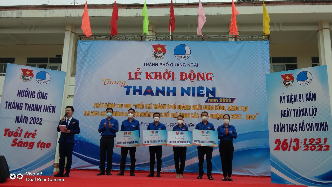 Thành phố Quảng Ngãi: Thành Đoàn khởi động Tháng Thanh niên năm 2022