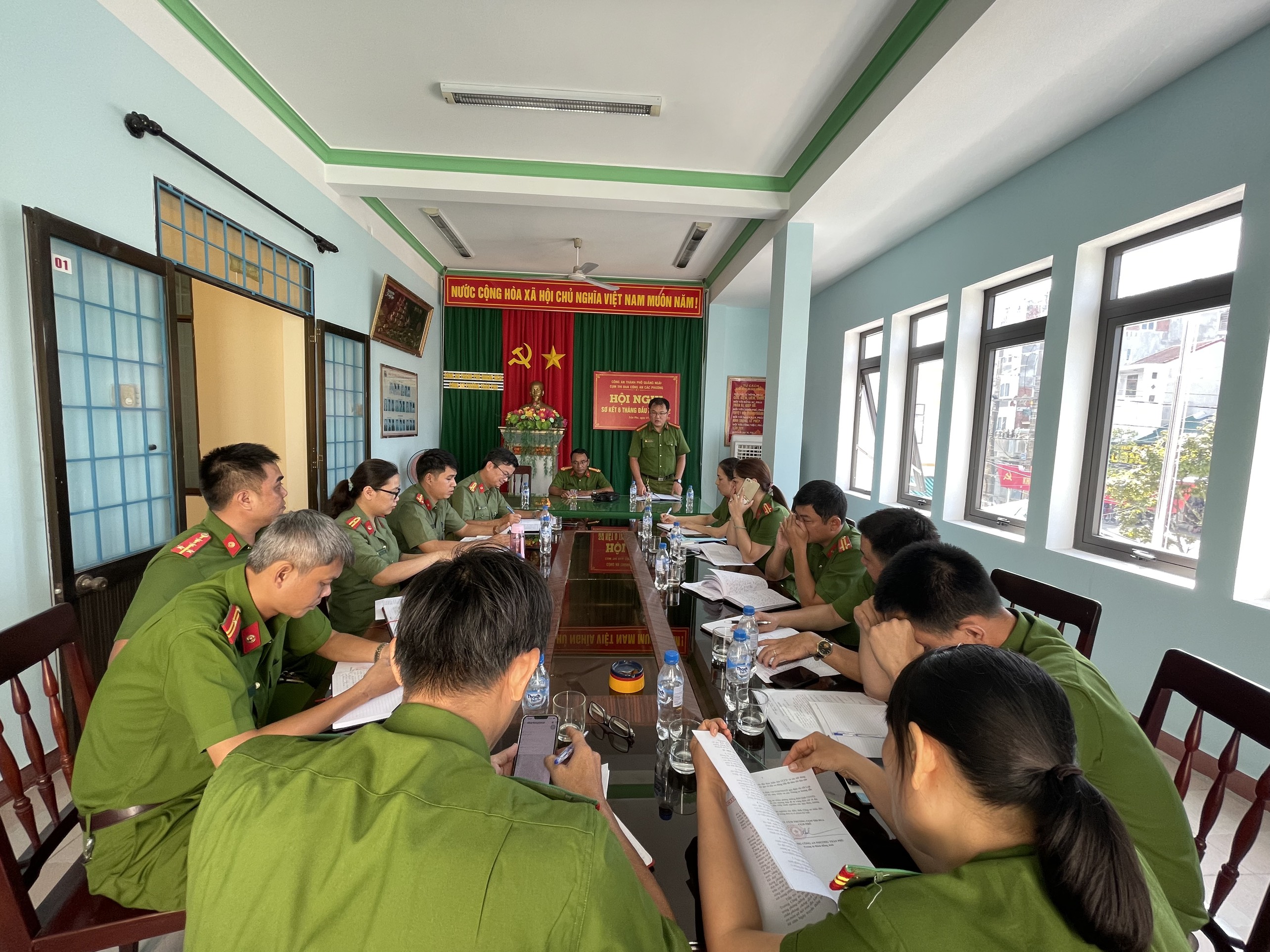 Cụm thi đua Công an các phường thành phố Quảng Ngãi: Tổ chức Hội nghị sơ kết phong trào thi đua “Vì an ninh Tổ quốc” 6 tháng đầu năm 2022