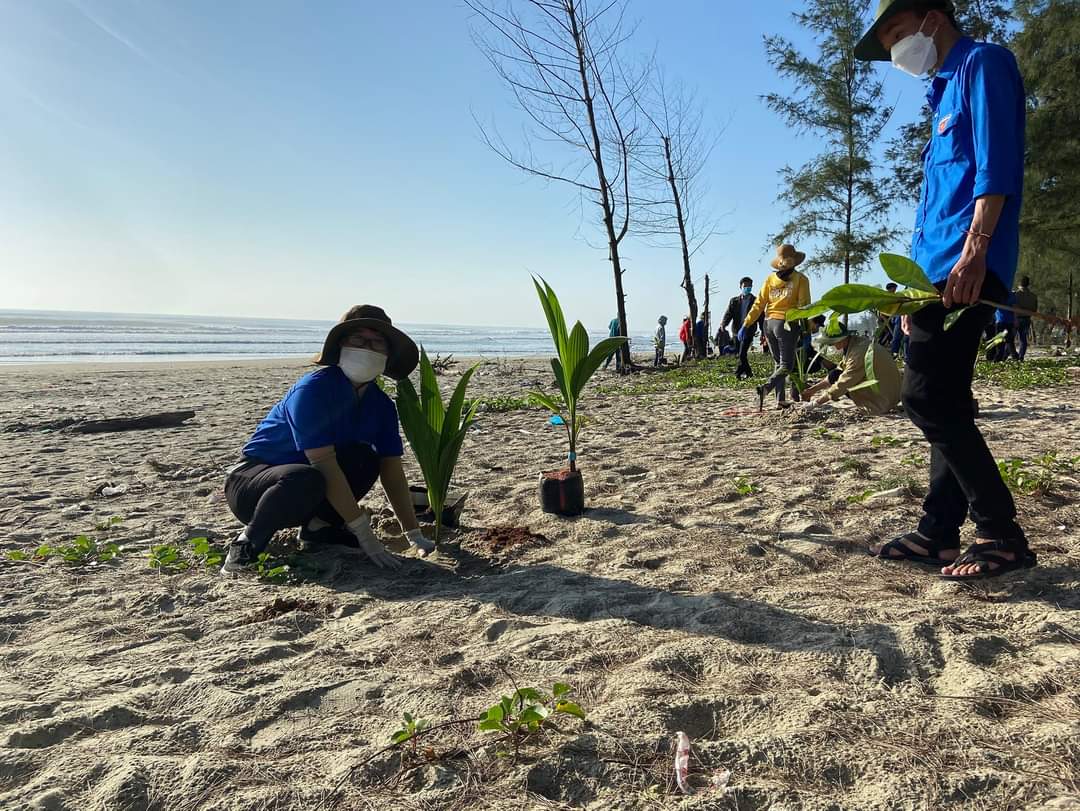 Thành phố Quảng Ngãi tổ chức lễ phát động và trồng cây khu vực biển Mỹ Khê