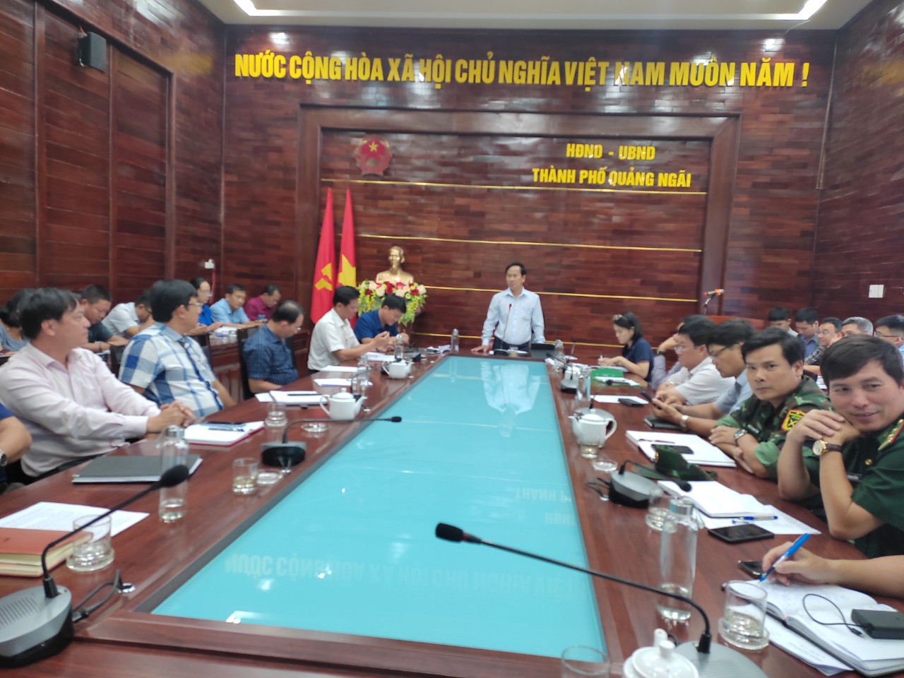 Thành phố Quảng Ngãi triển khai công tác ứng phó bão số 4