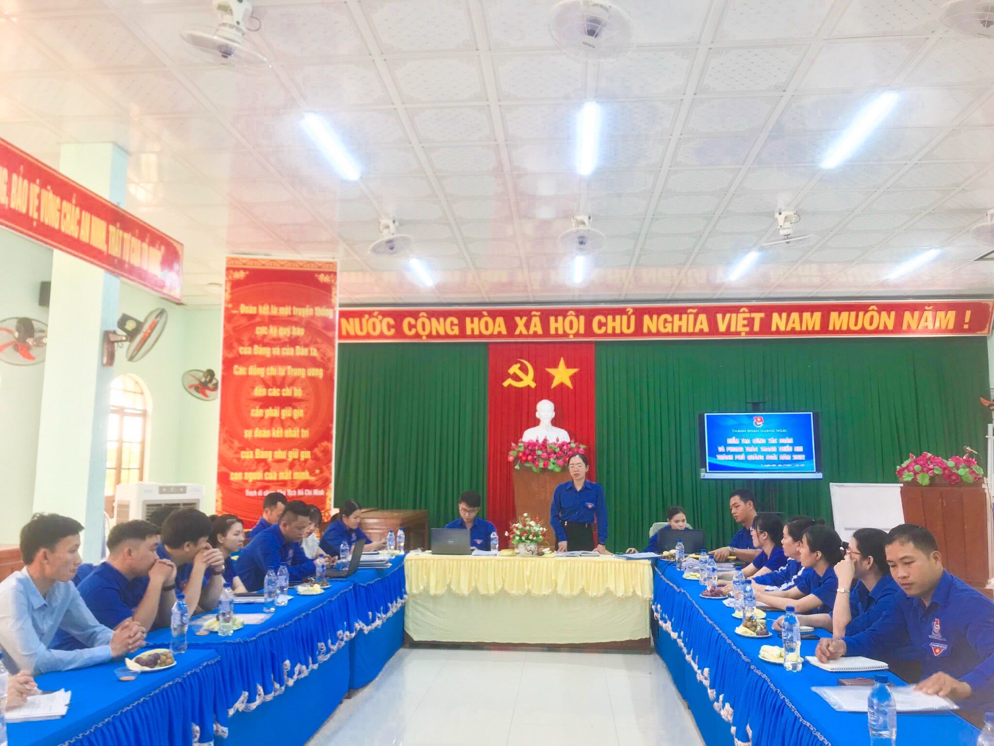 Thành đoàn Quảng Ngãi thực hiện kiểm tra công tác Đoàn và phong trào thanh thiếu nhi năm 2022 đối với 100% cơ sở Đoàn khối xã, phường và trực thuộc