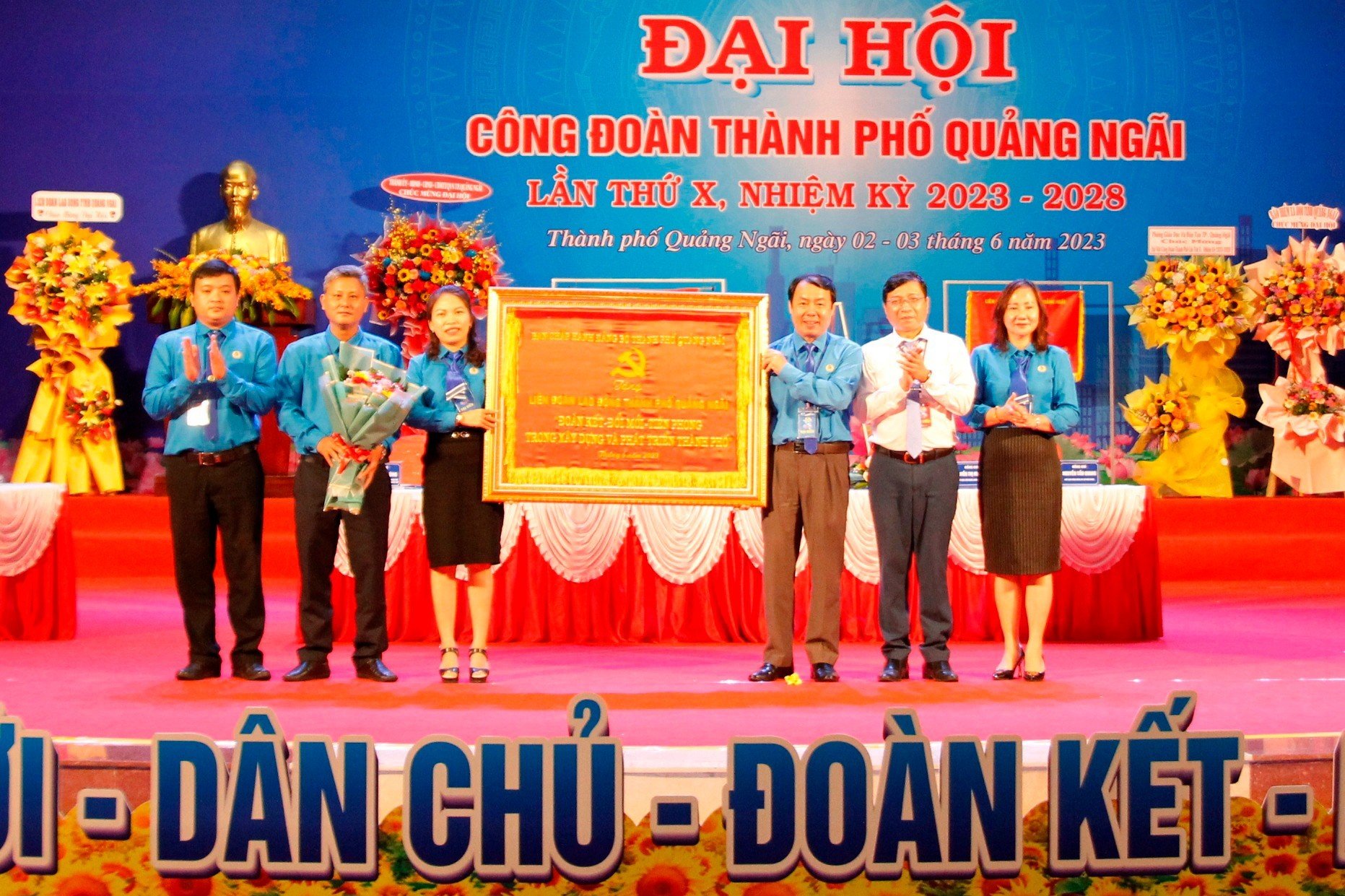 Đồng chí Trần Thanh Tuấn tái đắc cử Chủ tịch Công đoàn thành phố Quảng Ngãi nhiệm kỳ 2023-2028