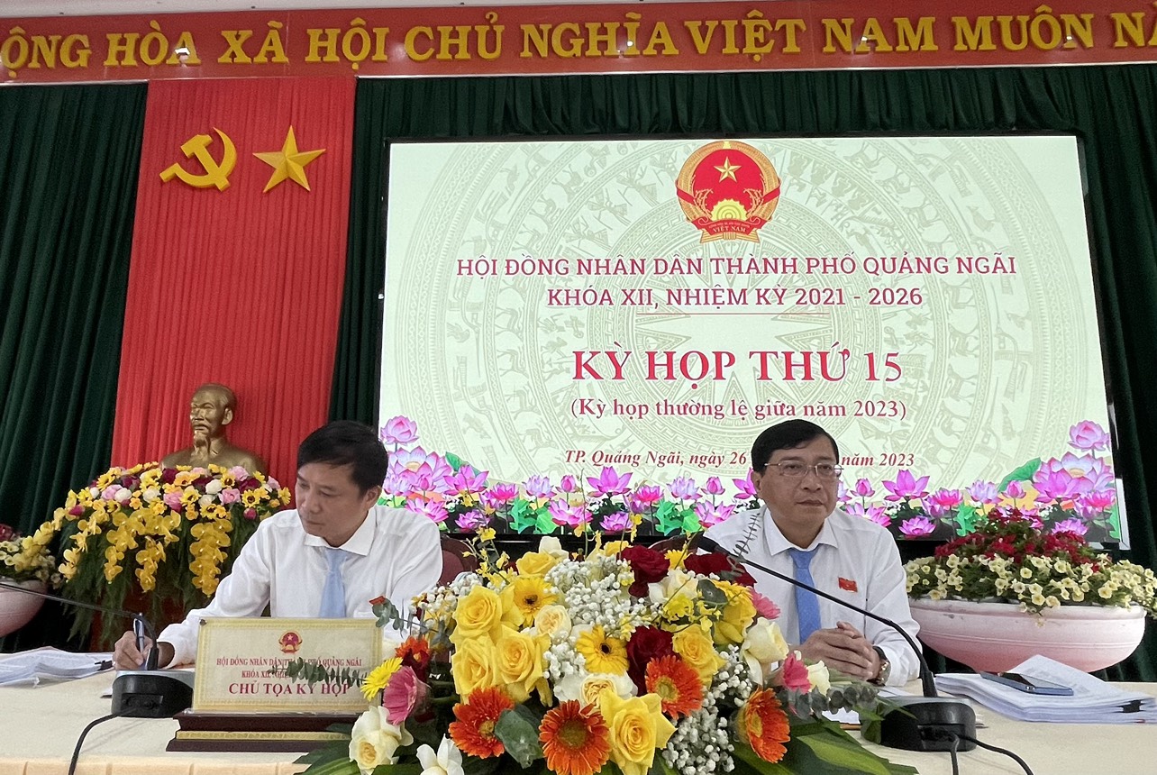 Khai mạc Kỳ họp lần thứ 15 HĐND thành phố Quảng Ngãi xem xét nhiều nội dung quan trọng