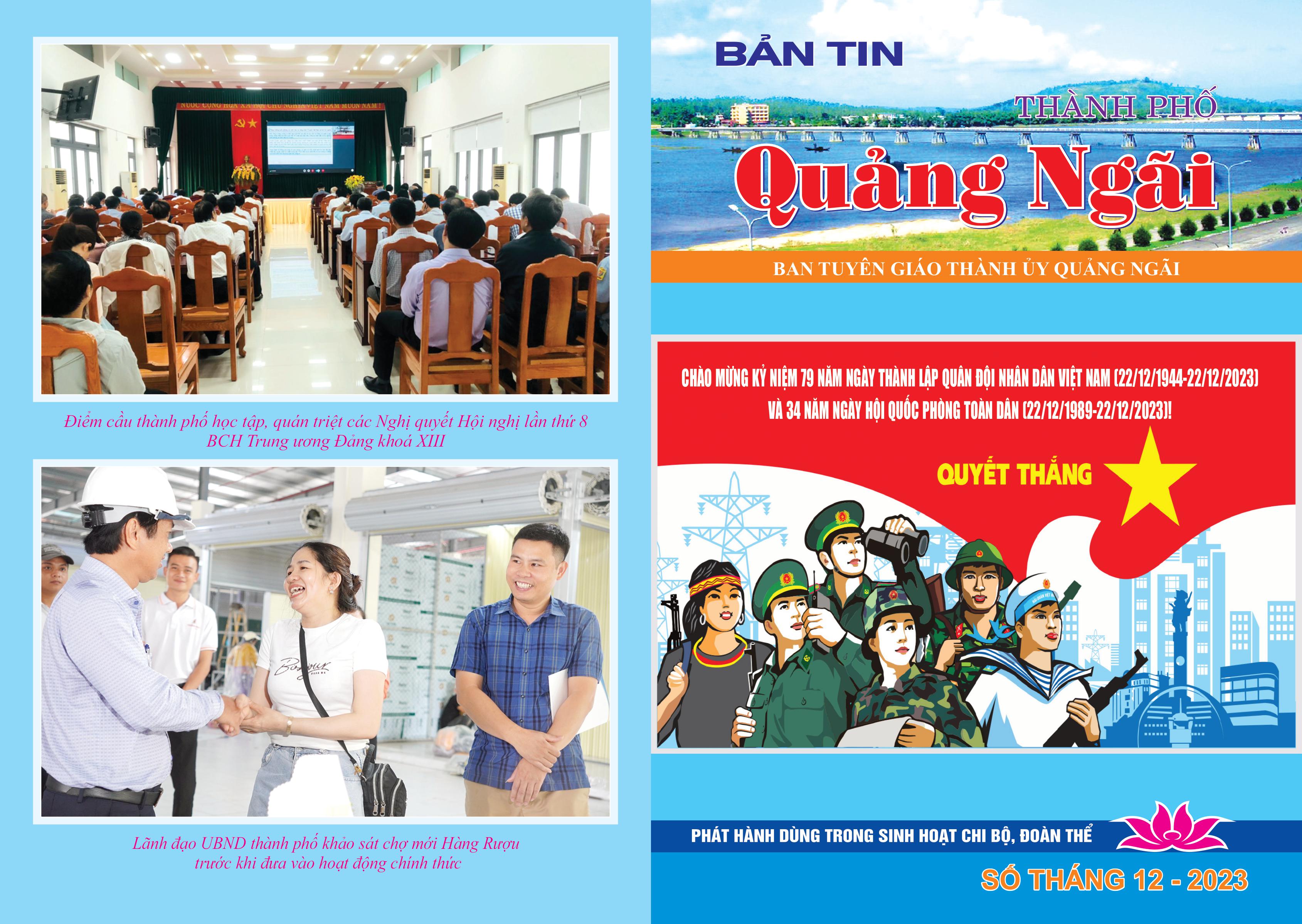 Bản tin nội bộ thành phố Quảng Ngãi - Kỳ tháng 12 năm 2023
