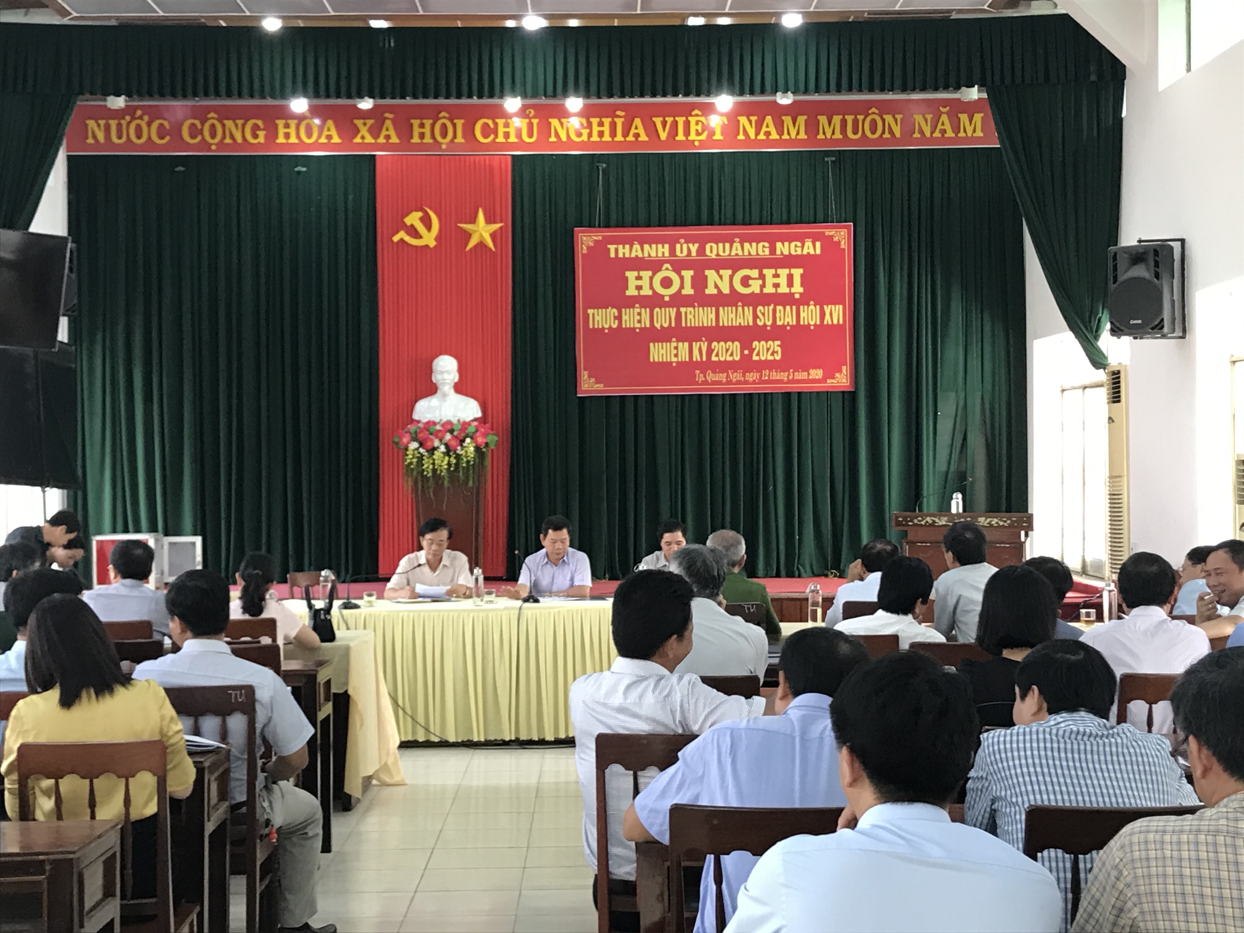 Hội nghị thực hiện quy trình nhân sự Đại hội đại biểu Đảng bộ thành phố Quảng Ngãi lần thứ XVI, nhiệm kỳ 2020 - 2025